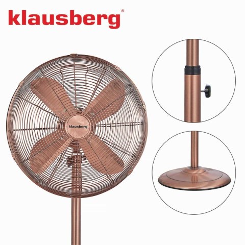 WENTYLATOR WIATRAK PODŁOGOWY KLAUSBERG KB-7719 WENTYLATOR WIATRAK PODŁOGOWY KLAUSBERG KB-7719