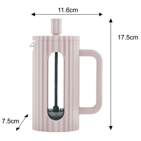 ZAPARZACZ TŁOKOWY DO KAWY/HERBATY 350ml KLAUSBERG KB-7744 RÓŻOWY ZAPARZACZ TŁOKOWY DO KAWY/HERBATY 350ml KLAUSBERG KB-7744 RÓŻOWY