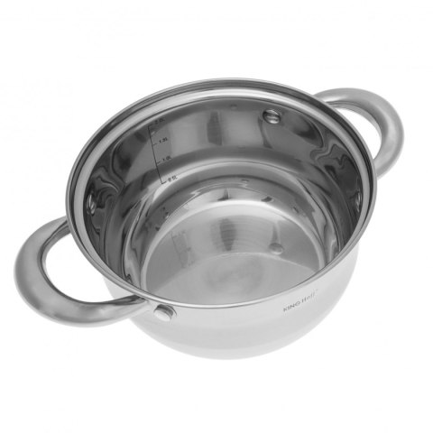 Komplet garnków stalowych 12 elementów Kinghoff KH-1098 Komplet garnków stalowych 12 elementów Kinghoff KH-1098