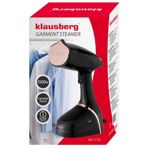 PAROWNICA DO PIONOWEGO PRASOWANIA UBRAŃ 1500W KLAUSBERG KB-7778 PAROWNICA DO PIONOWEGO PRASOWANIA UBRAŃ 1500W KLAUSBERG KB-7778